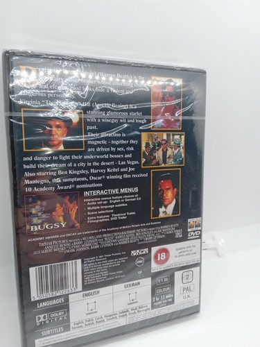 Bugsy DVD (R2) *New* Warren Beatty (1992) (072-00021) - Picture 2 of 3