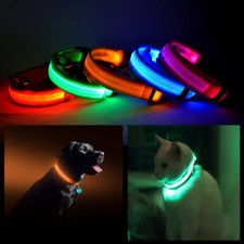 LED PET Safety Halo Style Collar Orange Large