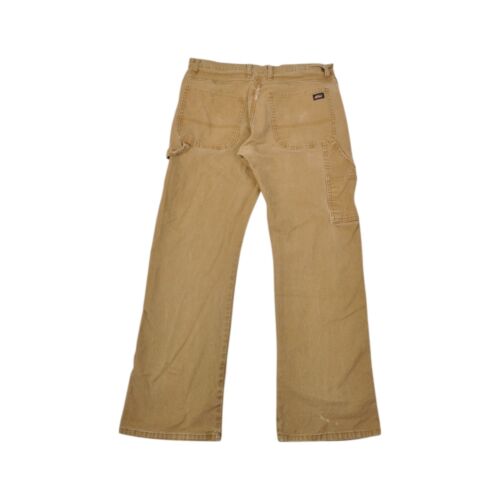 Vintage Dickies Carpenter Jeans Tan Workwear Utility W34 L30