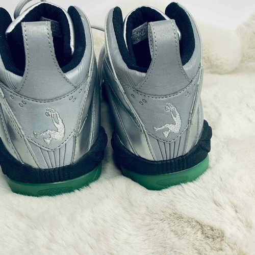 Reebok Shaqnosis OG Uomo d'Acciaio Argento Verde Glow Shaq V53477 Gioventù 4,5 - Foto 6 di 11