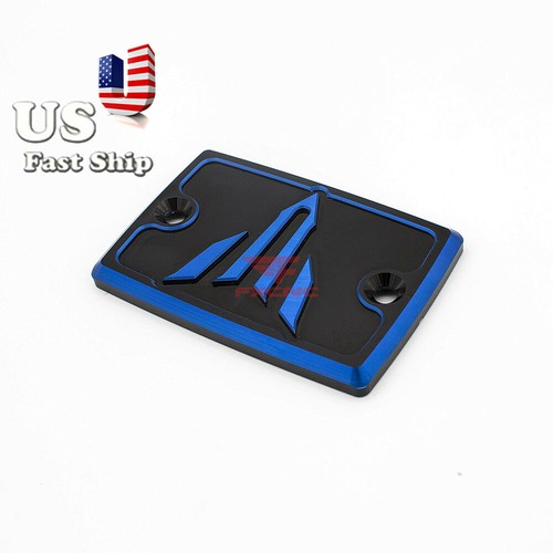 CNC Blue Brake Fluid Oil Reservoir Lid Cap Fit MT10 FZ10 FZ-10 MT-10 2014-2020 - Picture 5 of 9