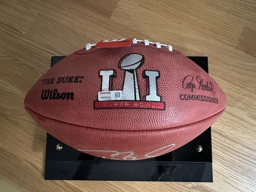 TOM BRADY signed New England Patriots WILSON Super Bowl 51 LI football TRISTAR - Picture 2 of 5