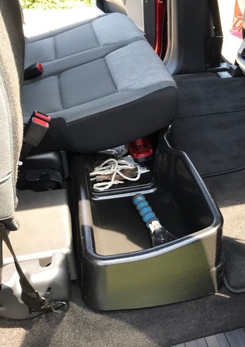 Under Seat Storage Box For 15-24 F150 17-25 F250 F350 18-25 F450 Super Crew Cab - Picture 13 of 17