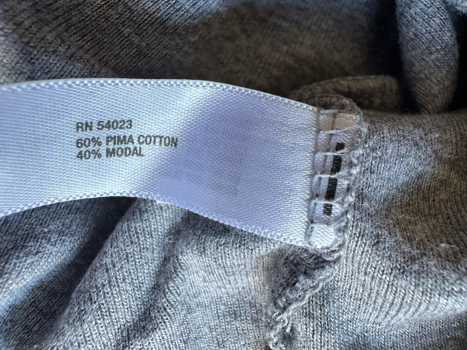 GAP supersoft solid HEATHER GRAY long sleeve t-SH… - image 6