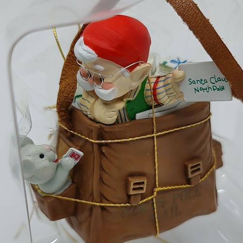 M Silmore Enesco Treasury Of Christmas Boxed North Pole Deadline 1988 Neu Vintage - Bild 5 von 12
