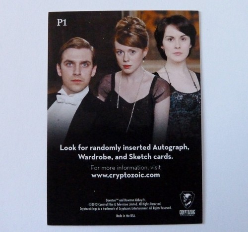 Cryptozoic Downton Abbey Seasons 1 & 2 Foil Promo Card P1 - Picture 4 of 7