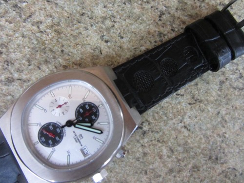 Sapphire Crystal VK63 CHRONOGRAPH Mysterious Code 5Bar 316L Stainless Steel 41mm - Picture 16 of 21