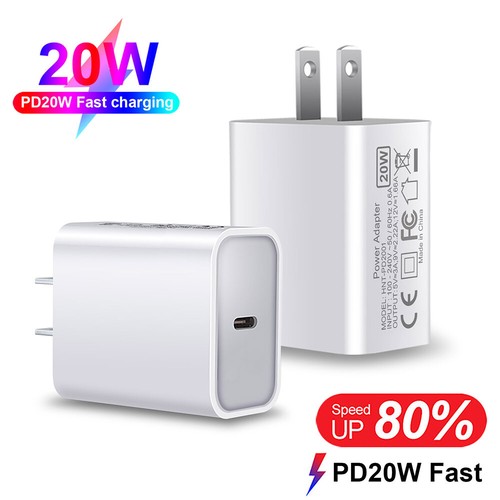PD 20W USB-C Power Adapter Fast Wall Charger For Apple iPhone 15 Pro Max 15 Plus - Photo 28 sur 30