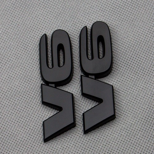 2x Calcomanías adhesivas insignia motor deportivo maletero guardabarros emblema V6 de metal negro mate 4x4 - Imagen 6 de 6