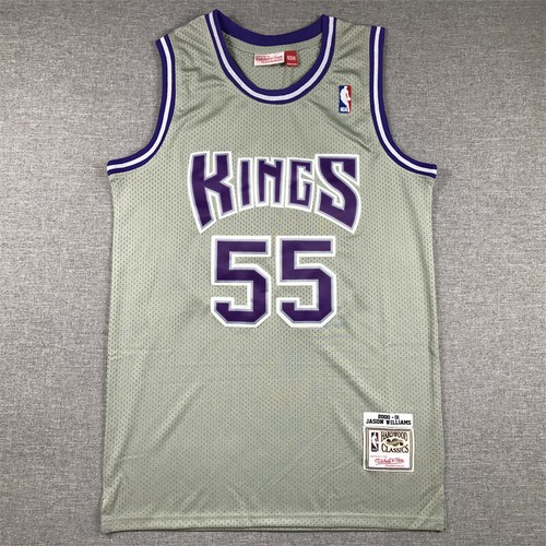 Adult Sacramento Kings 55 Shirt Top Stitched Vintage Edition S-2XL - Foto 11 di 25