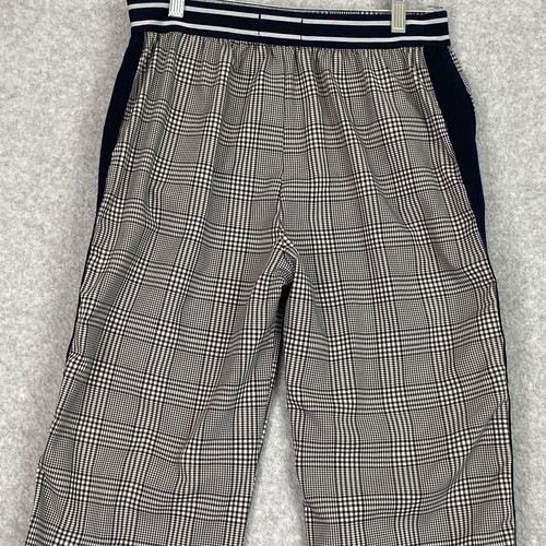 Free Assembly Pants Girls Youth XL 14-16 Black Plaid Wide Leg Pull On Drawstring - Picture 11 of 19
