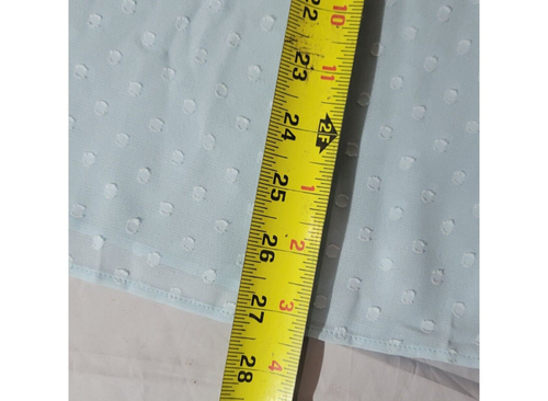 Libby Edelman Blue Medium Sheer Coquette Shirt Puff Sleeve Prairie Fairy NWT - Picture 7 of 13