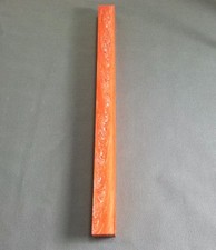 1 ORANGE JUMA GEM PEN BLANK .750" x .750" x 6" STEM TURNING SQUARE