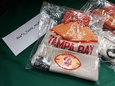 Tampa Bay Buccaneers New Era knit pom hat beanie Tags On Field AUTHENTIC 2024 TB
