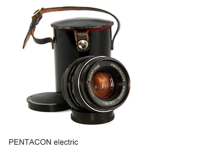 Lens PENTACON  Electric 1.8/50 Multi Coating Mount M42  DDR  Zenit Praktica 
