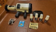 Bubble Gun, 64 Holes Giant Bubble Machine Gun W/ SOAP, CLEANER, CHARGER - NEW 