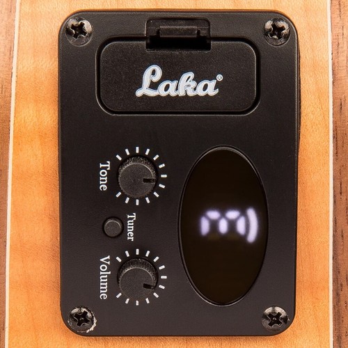 Laka Maple Series Electro-Acoustic Cutaway Ukulele. Soprano/Concert/Tenor D - Picture 2 of 6