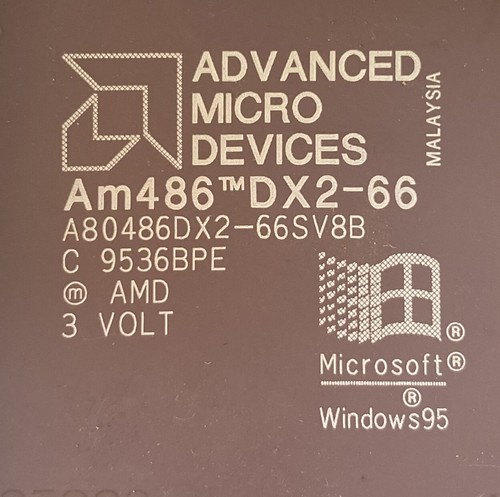 AMD Am486 DX2-66 A80486DX2-66SV8B PGA168 Vintage Processor CPU - Bild 2 von 4