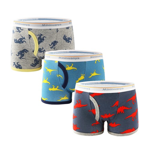 6-Pack Little Boys' Luxury Dinosaur Boxer Briefs Toddler Cotton Underwear Shorts - Picture 24 of 42