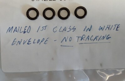 4 Viton O-ring Dash 10 010 1/4'' ID x 3/8 OD x 1/16,   Actual OD 0.379'' x W 0.07''