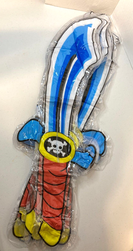 9 Piezas Espadas Pirata Inflables para Niños Explotar Piscina Fiesta Juego Juguete Espada Pirata - Imagen 6 de 9