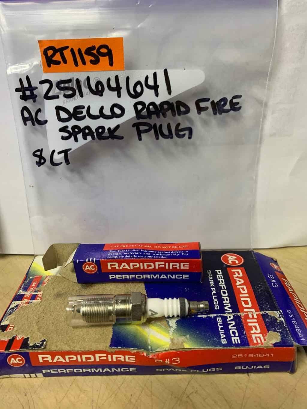 NOS GM  25164641  Rapid fire Specialty Spark Plug 8ct NEW NEVER USED