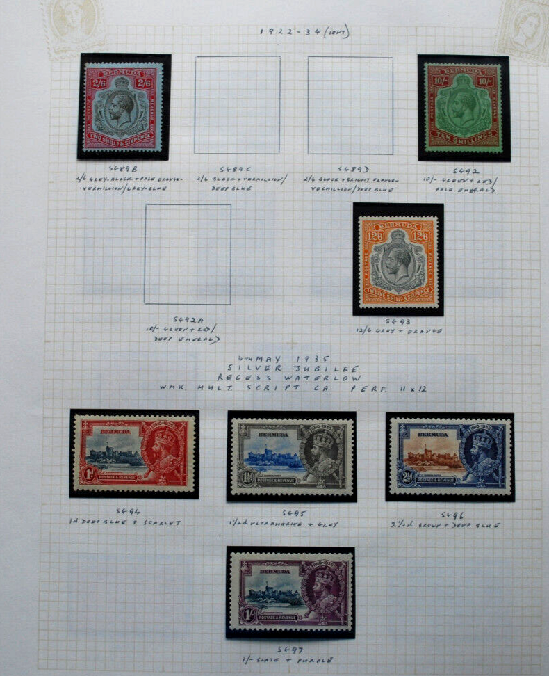 Bermuda Stamp Collection 1865 to 1970 All Mint Stamps eBay