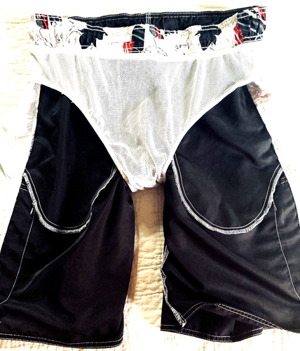 Pantalones Cortos de Natación Hang Ten Hombres MEDIANOS 5 Bolsillos Cintura Elástica Malla Calzoncillo Forro - Imagen 14 de 17