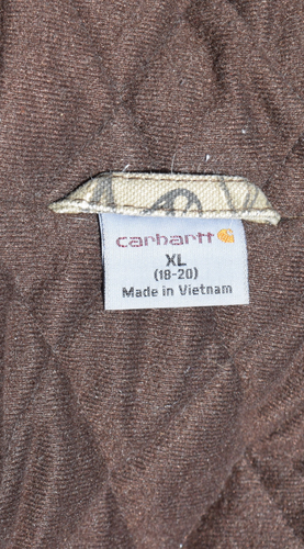Giacca mimetica Carhartt uomo taglia XL (18-20) Realtree con cappuccio trapuntata foderata bella! - Foto 6 di 8