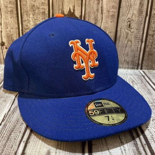 New Era 59Fifty Men's Hat New York Mets Alternate On Field Cap Royal Blue