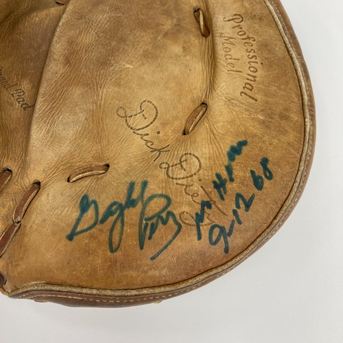 Gaylord Perry Signed Dick Dietz Game Model Glove Caught 1968 No Hitter Game JSA - Picture 3 of 7