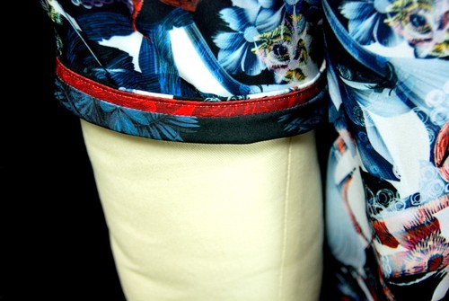 Robert Graham Banyan nuovo con etichetta floreale vibrante asciugatura rapida manica corta grande - Foto 8 di 12