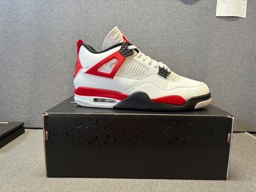 DS Air Jordan 4 Retro "Red Cement" DH6927-161 Size Men 12 - Picture 4 of 16
