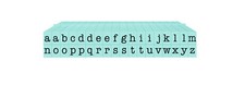 Alphabet - Attachable - Letters Small 36 Pc. American Typewriter Lowercase Pegz