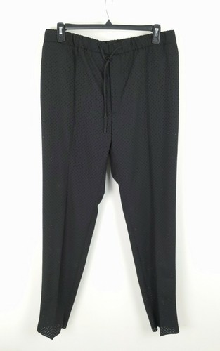 FENDI Punched Virgin Wool Jogger Mesh Trouser Pants Black Size 54 IT / 34 US NWT - Picture 3 of 12