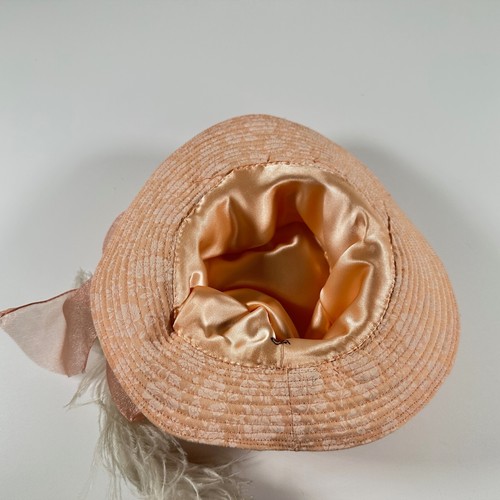 Cappello donna vintage con nastro e una piuma firmato 2004 S. Prone - Foto 3 di 10