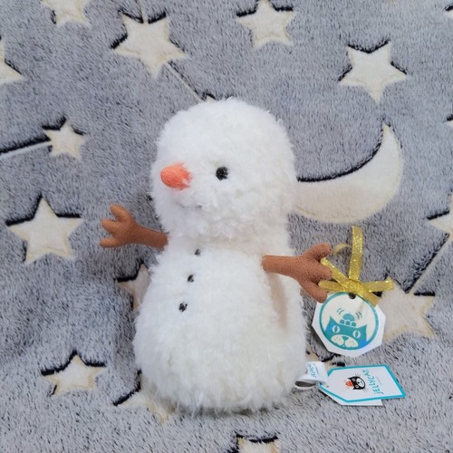 Jellycat LITTLE SNOWMAN Soft Plush Toy Cute Fluffy Winter Friend Holiday NWT - Picture 3 of 9
