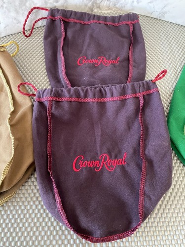 Crown Royal Purple Felt Bag x 4 - Picture 3 of 4