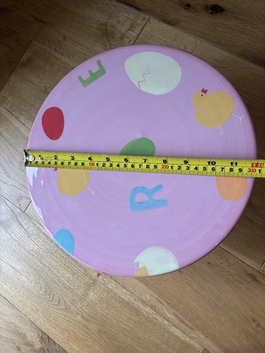 Boston Warehouse Easter Spring ceramic pink Cake Stand 30cm - Picture 8 of 15