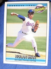 1992 Donruss - Highlights #154 Nolan Ryan RANGERS MVP HOF