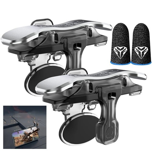 X8 Mobile Game Trigger - 6-Finger Sensitive L1 R1 Aim Keys and fingertips