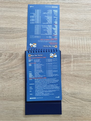 Greek Blue Star Ferries 2024 Calendar - Picture 3 of 4