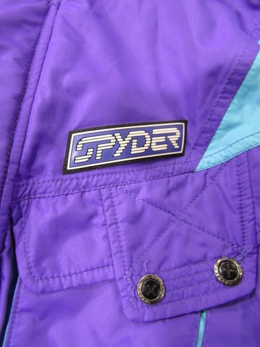 Men's Vintage Spyder Snowboarding Suit Ski Race M Snow Thinsulate Purple Japan - Picture 7 of 11