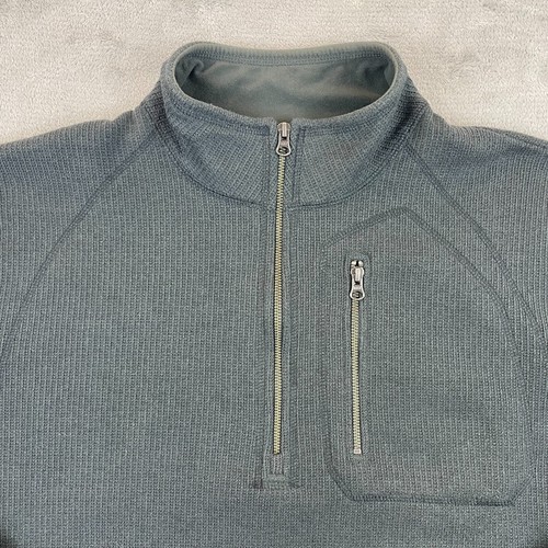 REI Co-op Sweater Men XL Gray Olancha Pass Fleece 1/2 Zip Outdoor Hike Relaxed - Picture 3 of 13
