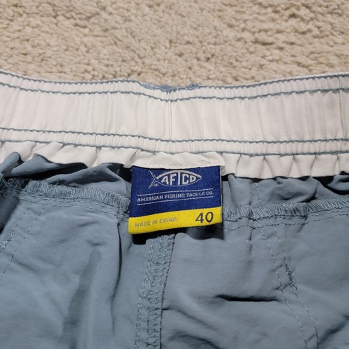 Aftco Bluewater M01 Original Fishing/Boating Shorts Blue Men's Size 40 - 第 3/6 張圖片