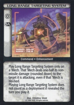 Battlemech Targeting Computer 4x Long Range Targeting System - C Ungraded Limited - Battletech | eBay