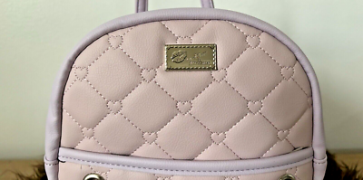 Luv Betsey Johnson Bag Quilted Vienna Backpack w/ Chain Soft  display picture 3