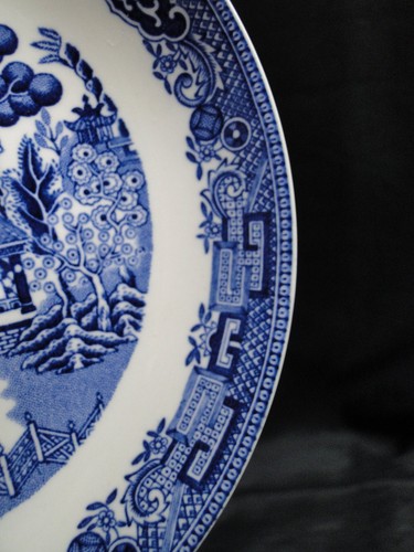 Wedgwood Willow Blue, Smooth: 5 3/4" Saucer (s) Only, No Cup - Picture 3 of 5