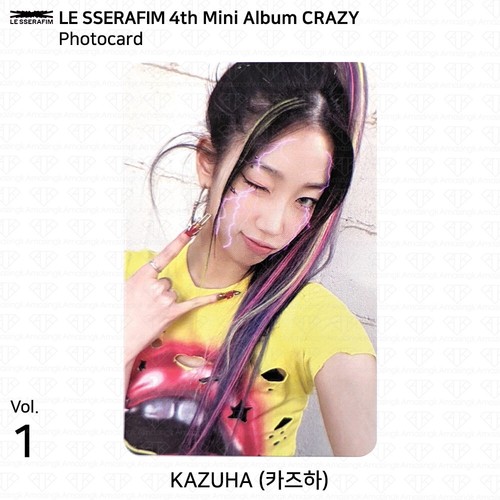 Le Sserafim 4th Mini Album CRAZY Official Photocard Postcard Poster Compact ver - Picture 37 of 80