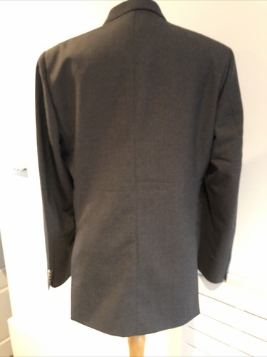 Valentino Men’s 100% Virgin Wool Grey 3 Buttons Jacket Blazer Size US 40 IT 50R - Picture 4 of 12